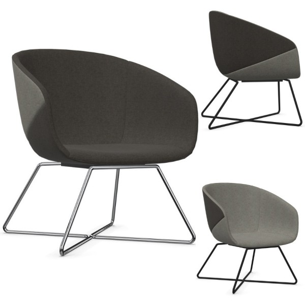Bejot Oxco OX 424 Loungesessel Stoff Sawana grau