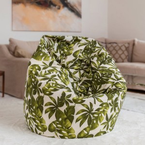 Brasilheroe Sitzsack Stoff in Groß - grün/weiß Brasilheroe Sitzsack Stoff in Groß - grün/weiß