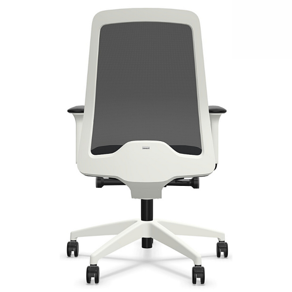 Interstuhl EVERYis1 (EV211) Bürostuhl weiß mit Netzrücken - Rückansicht