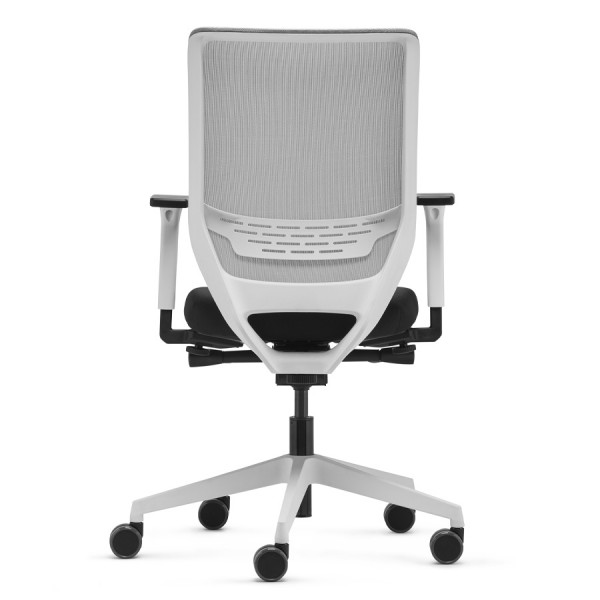 Trendoffice to-sync work mesh Drehstuhl Pro White - Rückansicht