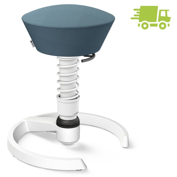 Aeris Swopper Select Wolle graublau - Gleiter - Gestell weiß - Standardfeder