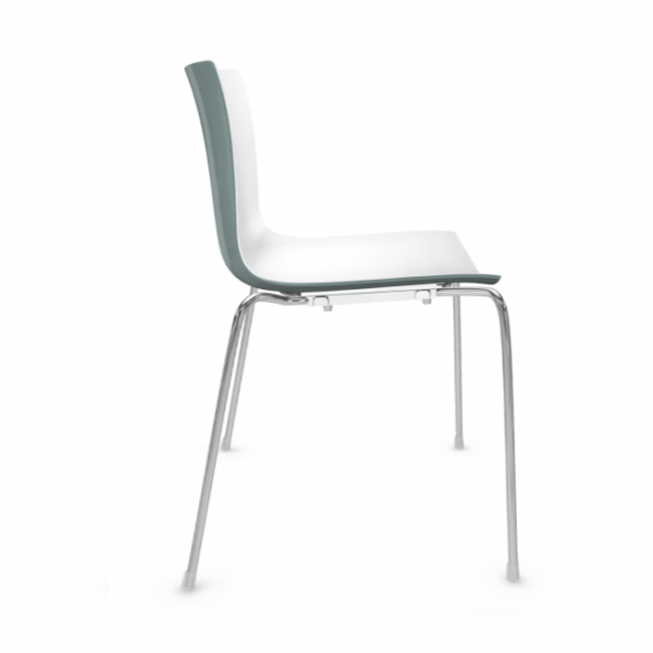 Arper Catifa 46 0251 petrol weiss bicolor seitlich