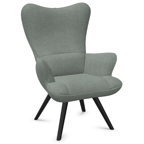 W. Schillig Cozy Sessel mit Holzgestell - Farbe grau