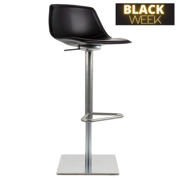 BLACK WEEK: lapalma MIUNN S104 Barhocker Schale Leder dunkelbraun