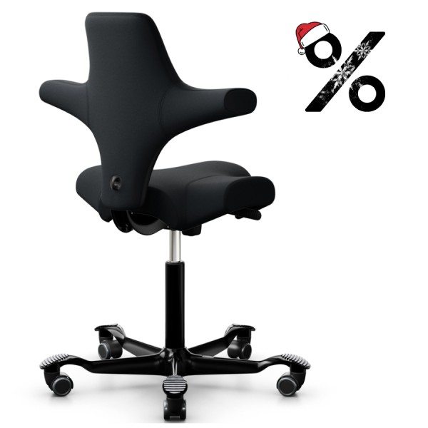 HAG Capisco 8106 Sattelstuhl Bürostuhl in Stoff Select schwarz - schnell geliefert