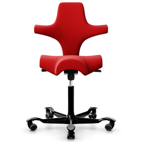 HAG CAPISCO 8106 Stoff Xtreme rot mit Gestell schwarz - Frontansicht
