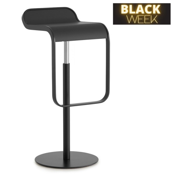 BLACK WEEK: lapalma Lem Barhocker schwarz 66-79 cm