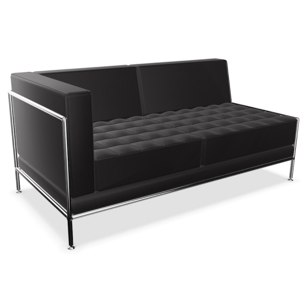 Bosse Modul Space Sofa mit Armlehne links in Leder Weiß