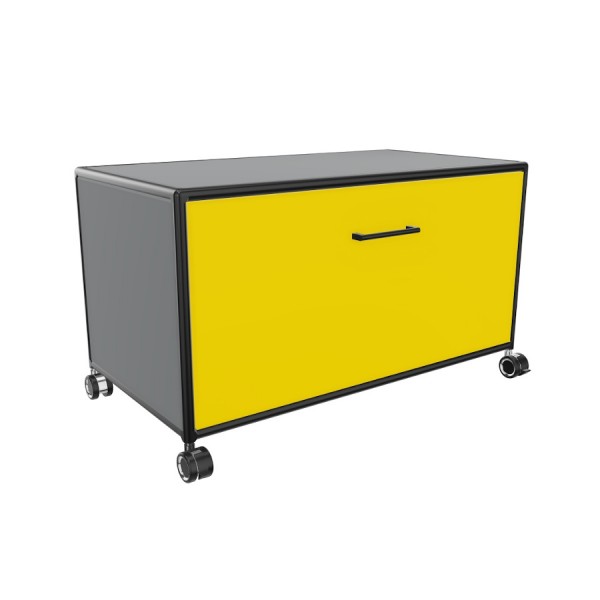 Bosse TV-Board Black Edition Höhe 1 OH Breite 80 cm in Le Corbusier mit Klappe