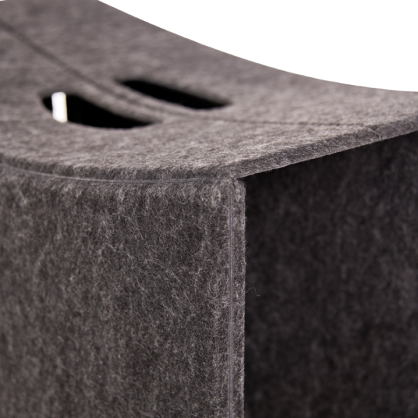 Klöber Kretho Hocker TAKEoSEAT Filzhocker dunkelgrau Detailbild