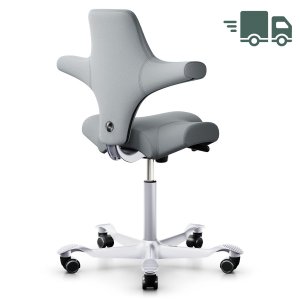 HAG Capisco 8106 Xtreme hellgrau mit Gestell Alu silber HAG Capisco 8106 Xtreme hellgrau mit Gestell Alu silber