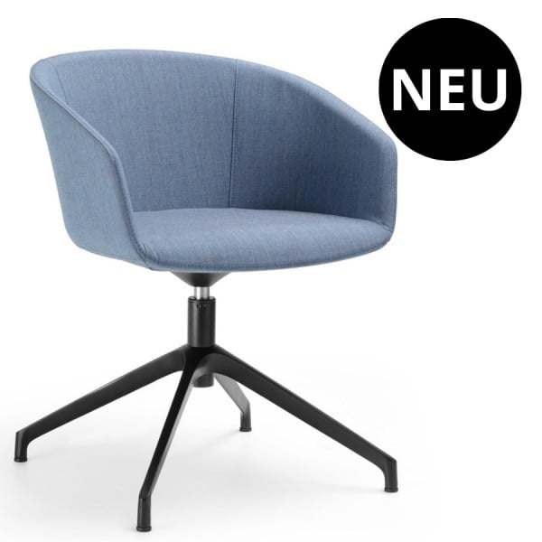 Bejot oxco small OX S 4R Loungesessel mit Vierfußgestell Stoff Remix