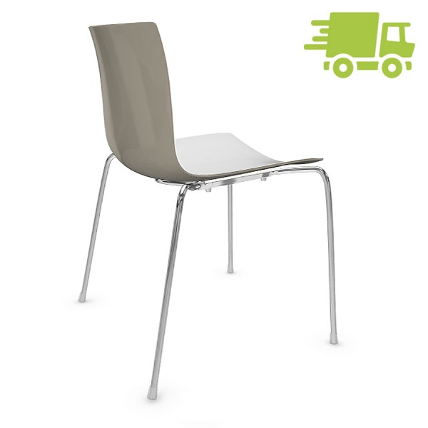 arper catifa 46 0251 bicolor rauchgrau-weiss
