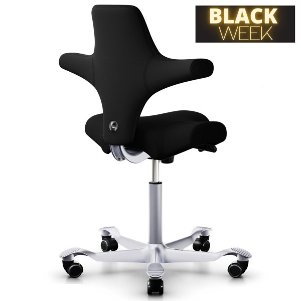 BLACK WEEK: HAG Capisco 8106 Xtreme schwarz mit Gestell silber