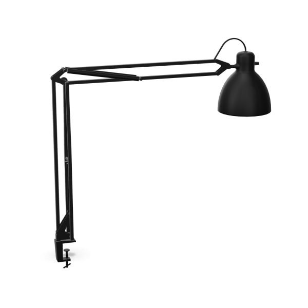 GLAMOX L-1 schwarz mit Tischklemme