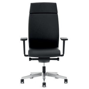 Interstuhl YOSTERis3 366Y Chefsessel Bürostuhl Leder schwarz - Frontansicht Interstuhl YOSTERis3 366Y Chefsessel Bürostuhl Leder schwarz - Frontansicht