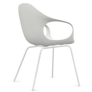 Vorschau: Kristalia Elephant weiß Vierfußgestell - Rückansicht  Vorschau: Kristalia Elephant weiß Vierfußgestell - Rückansicht