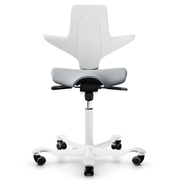 HAG Capisco Puls 8020 white Edition mit Bezug hellgrau