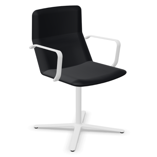 LD Seating FLEXI Konferenzstuhl F25-N0 Gestell in weiß