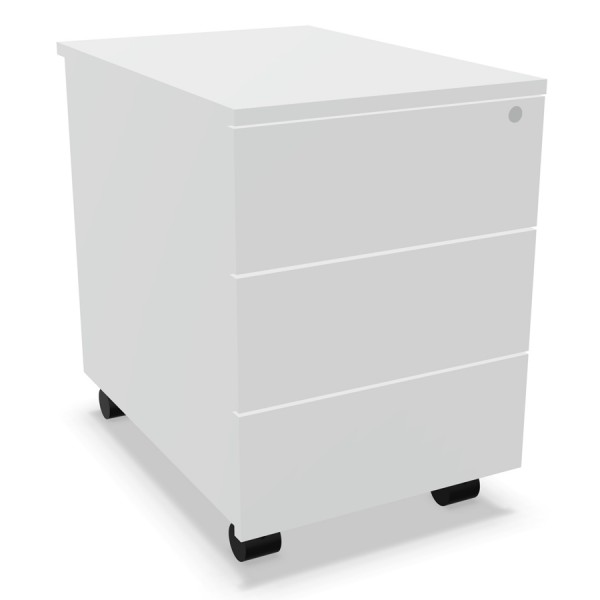 mdd Rollcontainer grifflos - aluminium