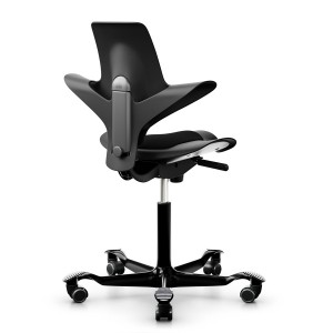 HAG Capisco Puls 8010 schwarz schwarz von hinten HAG Capisco Puls 8010 schwarz schwarz von hinten