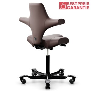 HAG CAPISCO 8106 Lederbezug braun Sattelsitz Gestell schwarz - schnell geliefert HAG CAPISCO 8106 Lederbezug braun Sattelsitz Gestell schwarz - schnell geliefert