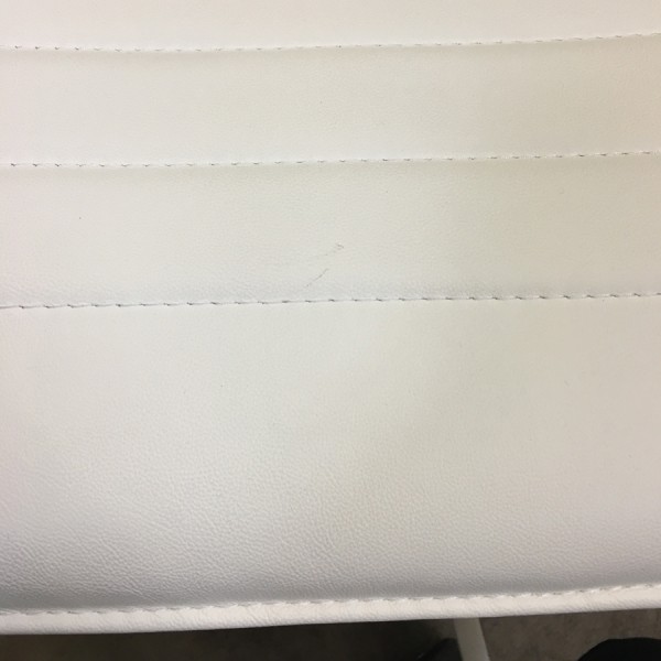 Bejot Orte OT 3DH 5R Bürostuhl Leder weiß - Flecken Sitzfläche