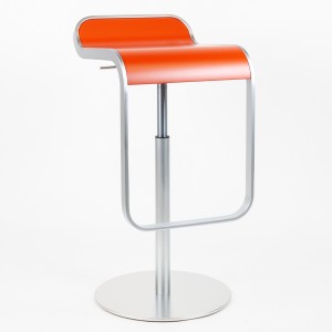 lapalma LEM S79 Barhocker 55-67 cm lackiert Mattone mit Gestell verchromt lapalma LEM S79 Barhocker 55-67 cm lackiert Mattone mit Gestell verchromt