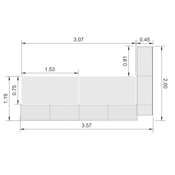 Bosse Modul Space Empfangstheke 8 Abmessungen