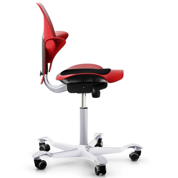 HAG Capisco Puls 8010 rot mit Gestell silber