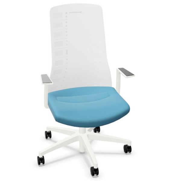 Interstuhl PUREis3 PU213 Polster pastellblau seitlich