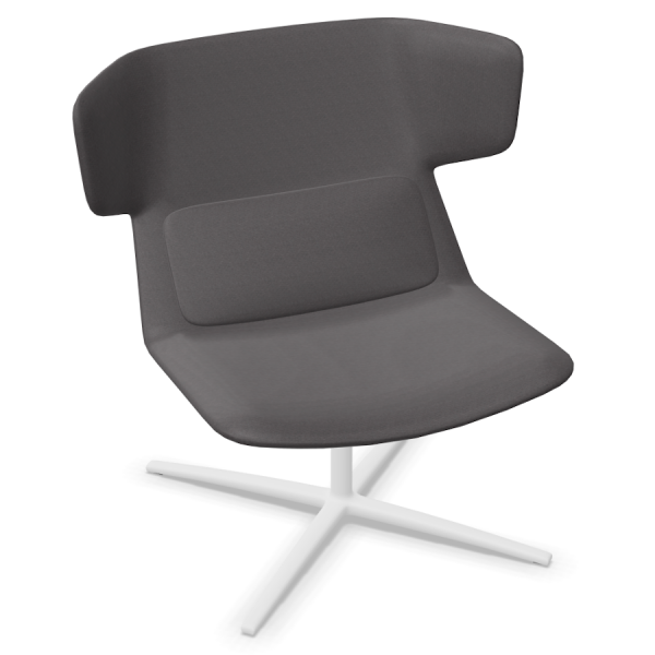 LD Seating Ohrendrehsessel FLEXI Gestell weiß pulverbeschichtet