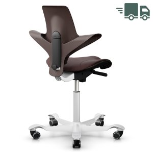 HAG CAPISCO PULS 8020 braun mit Stoff Select chestnut - Gestell weiß HAG CAPISCO PULS 8020 braun mit Stoff Select chestnut - Gestell weiß
