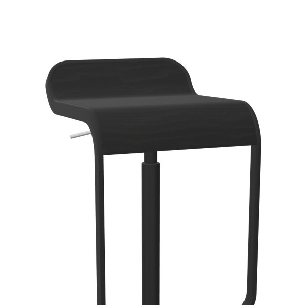 lapalma Lem Barhocker schwarz 66-79 cm Eiche schwarz gebeizt