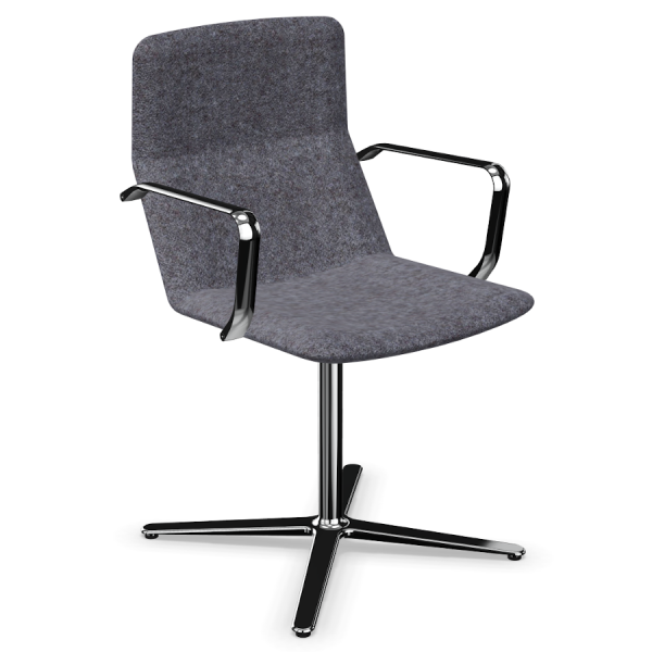LD Seating FLEXI Konferenzstuhl F25-N6 Gestell in chrom