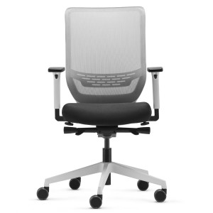 Trendoffice to-sync work mesh Drehstuhl Pro White - Frontansicht Trendoffice to-sync work mesh Drehstuhl Pro White - Frontansicht