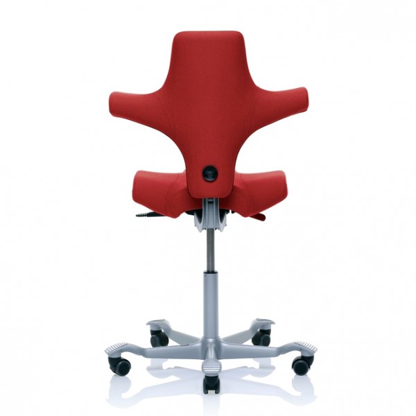HAG Capisco 8106 Stoff rot Gestell silber