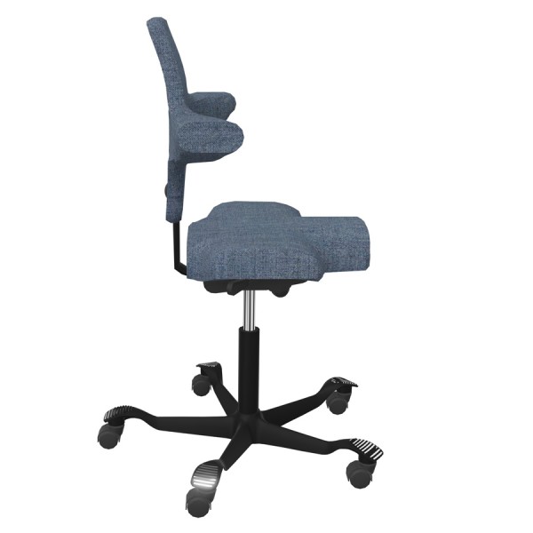 HAG CAPISCO 8106 Bürostuhl - Stoff Remix blau - Seitenansicht
