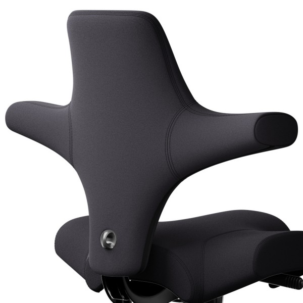 HAG Capisco 8106 Xtreme dunkelgrau Gestell schwarz Alu Detail
