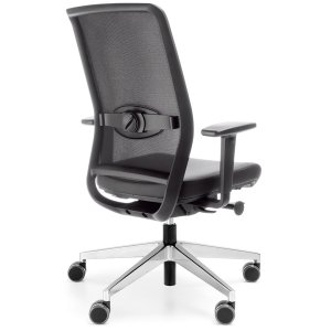 Vorschau: Profim Veris Net Netzrücken schwarz - Sitzbezug Next NX-16 schwarz - Alufußkreuz poliert - Rückseite Vorschau: Profim Veris Net Netzrücken schwarz - Sitzbezug Next NX-16 schwarz - Alufußkreuz poliert - Rückseite