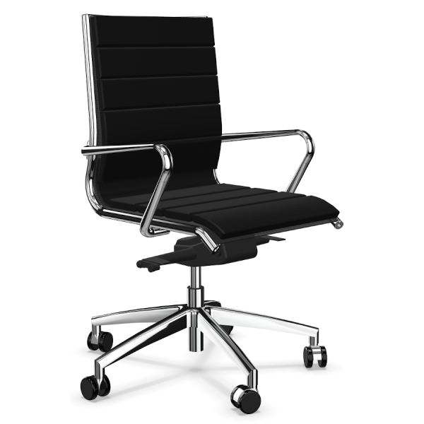 LD Seating Puto Chefsessel mit Netzbezug in schwarz ohne Armauflagen
