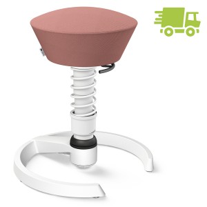 Aeris Swopper Select Wolle blassrosa - Gleiter - Gestell weiß - Standardfeder Aeris Swopper Select Wolle blassrosa - Gleiter - Gestell weiß - Standardfeder