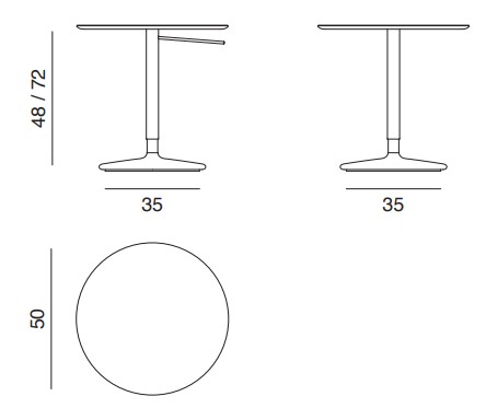 Arper-Pix-Table-Abmessungen