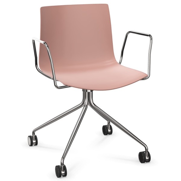 Catifa 46 0273 monocolor rosa mit Armlehnen