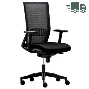 RWH Easy Bürodrehstuhl mit Netzrücken schwarz RWH Easy Bürodrehstuhl mit Netzrücken schwarz