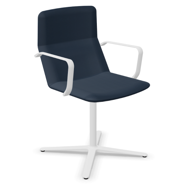 LD Seating FLEXI Konferenzstuhl F25-N0 Gestell in weiß