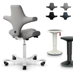 HAG Capisco 8106 Cura mit Gratis Interstuhl UP Hocker HAG Capisco 8106 Cura mit Gratis Interstuhl UP Hocker