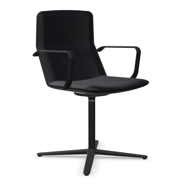 LD Seating FLEXI Konferenzstuhl F25-N1 Gestell in schwarz