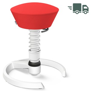 Aeris Swopper Select Wolle korallenrot - Gleiter - Gestell weiß - Standardfeder Aeris Swopper Select Wolle korallenrot - Gleiter - Gestell weiß - Standardfeder