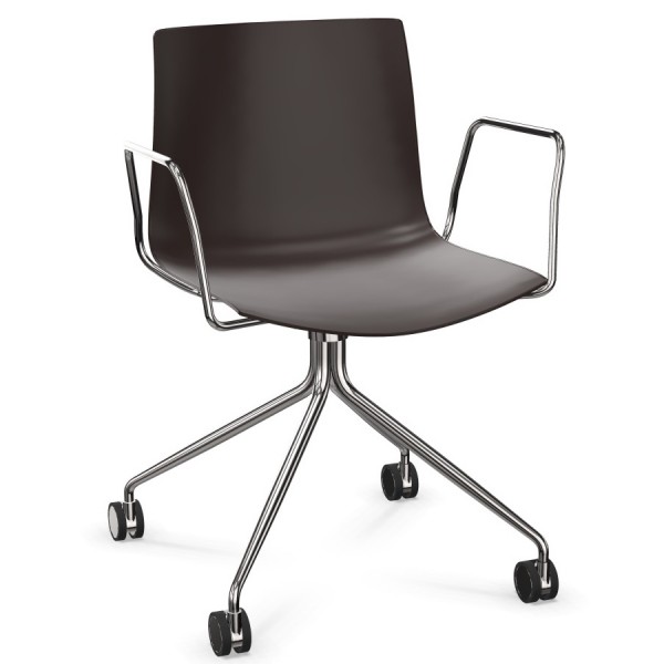Catifa 46 0273 monocolor braun mit Armlehnen